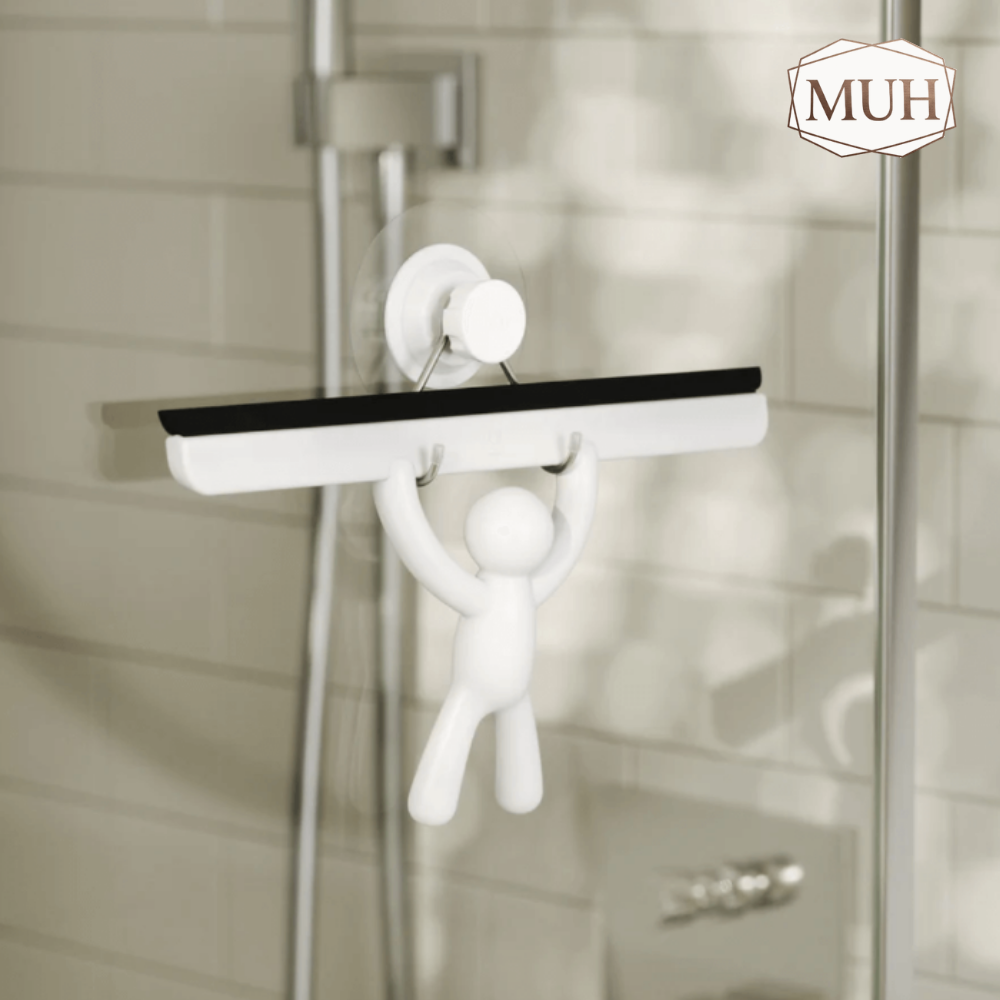 Rodo de Pia com Suporte Buddy Fixação Adesivo Branco 26,7cm