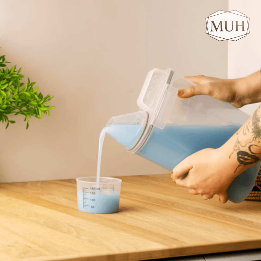 Kit 4 Potes Herméticos Porta Mantimento com Copo Medidor 2,5 Litros