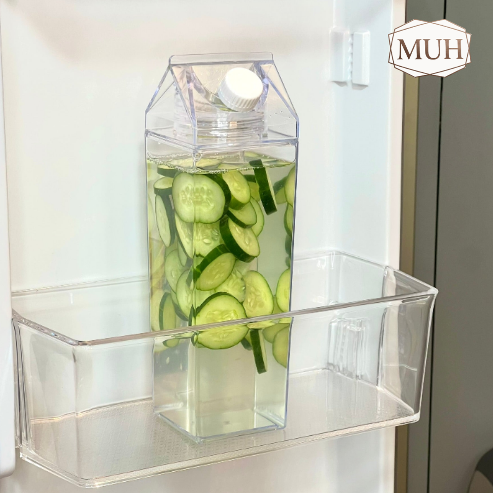 Garrafa Decorativa My Box 1L Transparente Organização para Bebidas