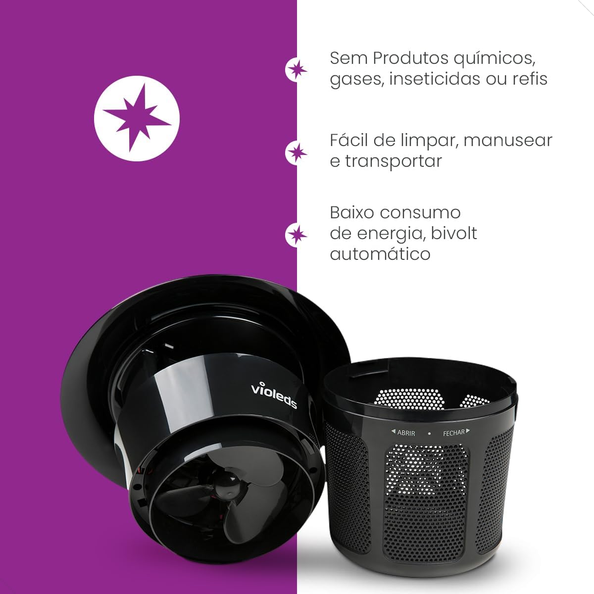 Armadilha Eletrônica para Mosquitos MOSCLEAN.