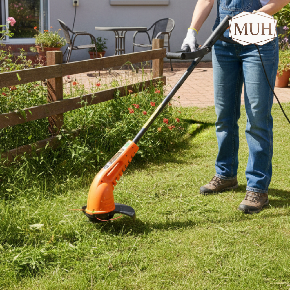 Aparador de grama elétrico Tramontina.