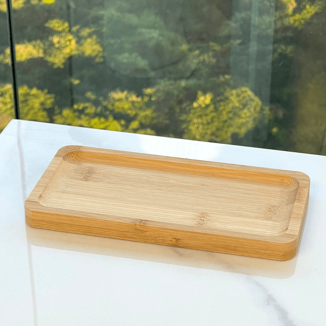 Bandeja Retangular Hire de Bambu 20cm