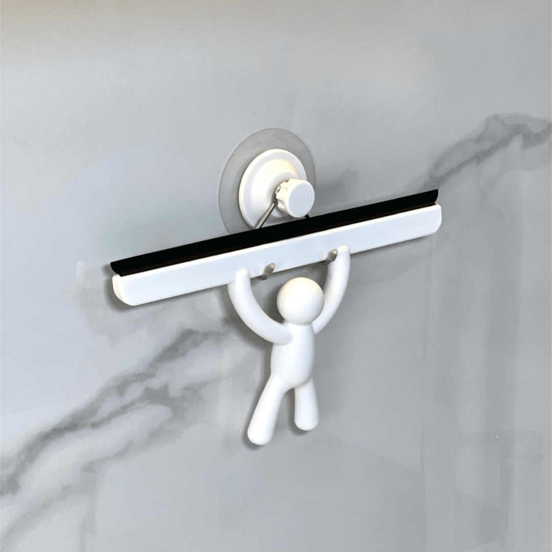 Rodo de Pia com Suporte Buddy Fixação Adesivo Branco 26,7cm