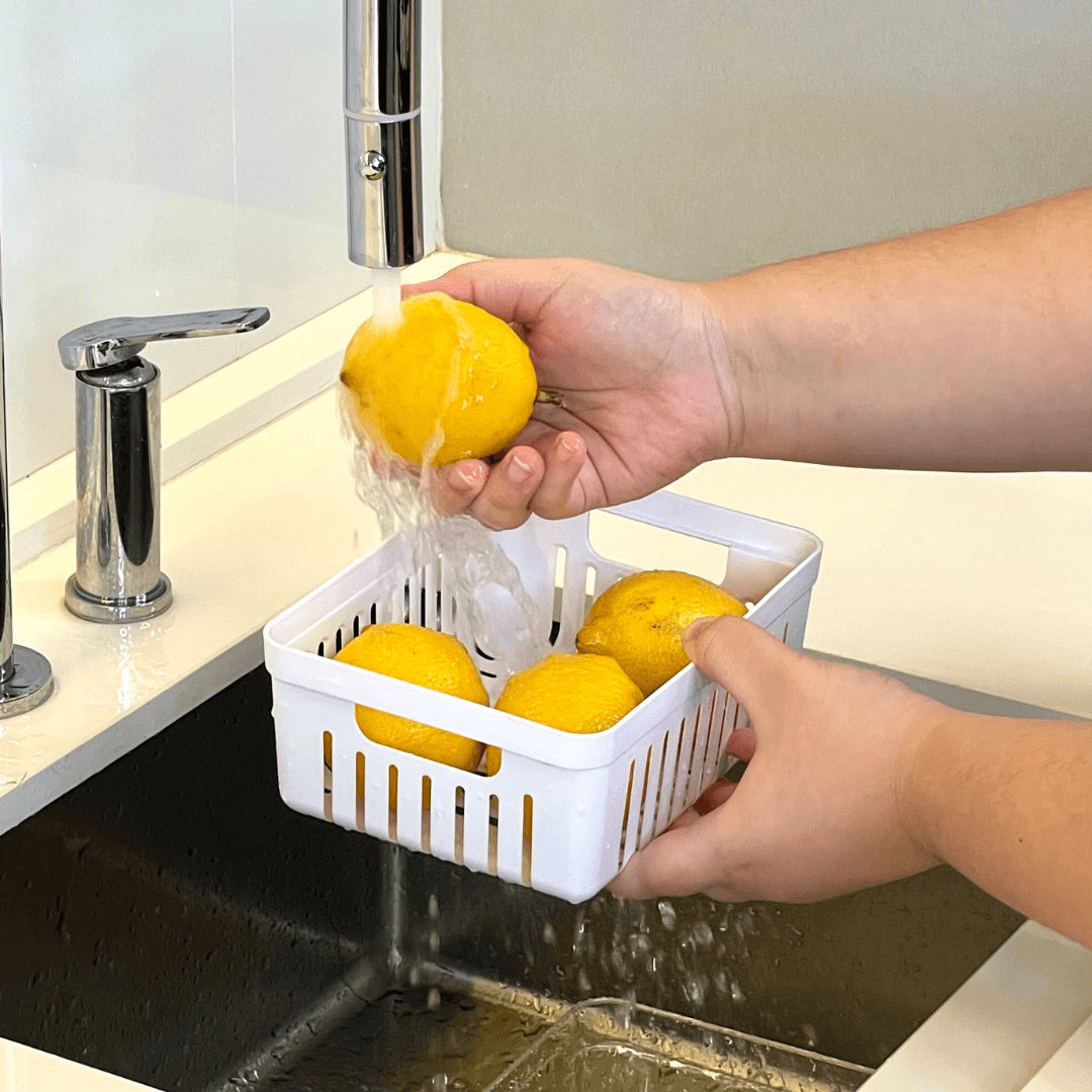 Organizador de Geladeira Clear Fresh com Cesto 2,2 Litros