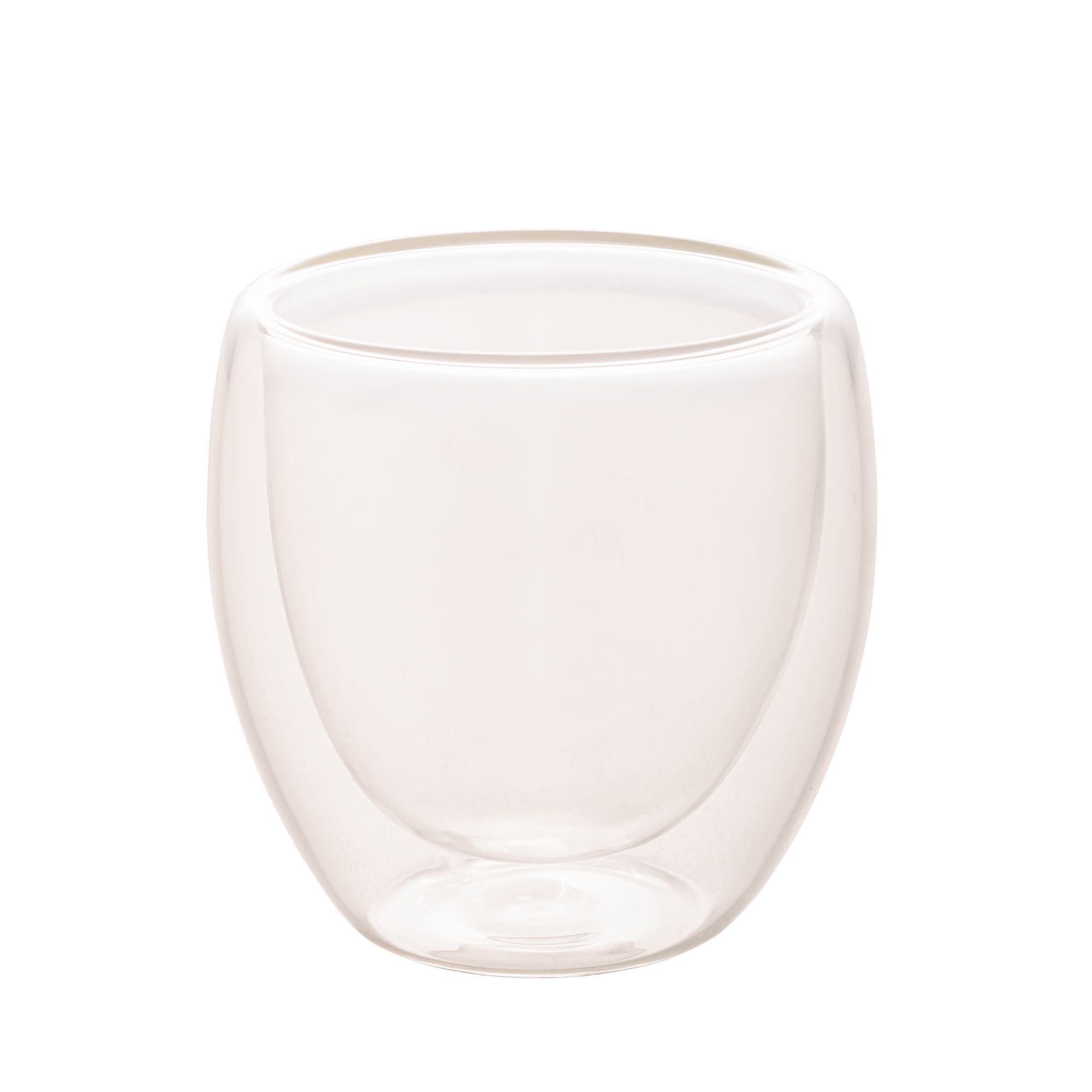Copo para Café Parede Dupla em Vidro Borossilicato Transparente 70ml