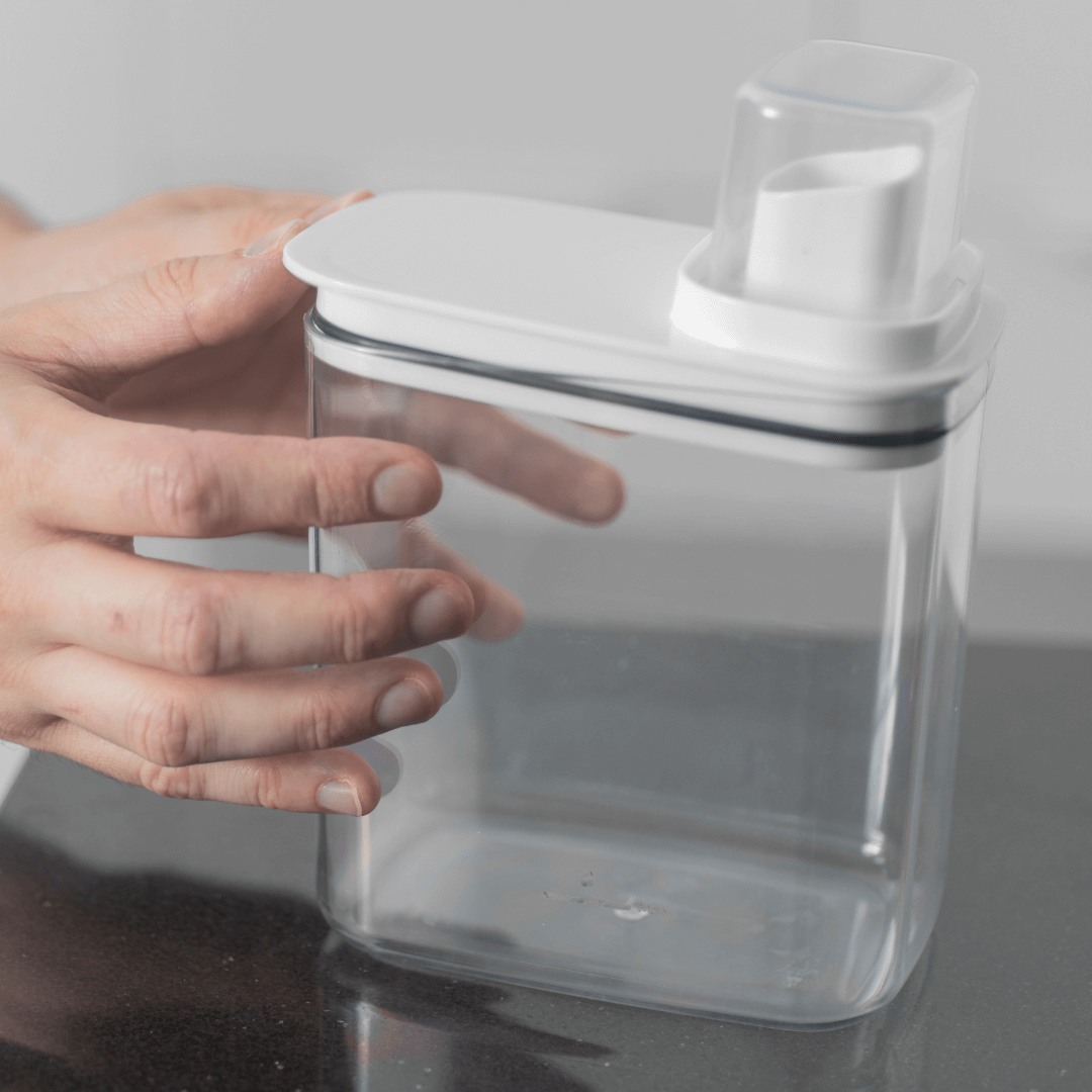 Pote Hermético Dispenser Flow Branco 1,5 Litros