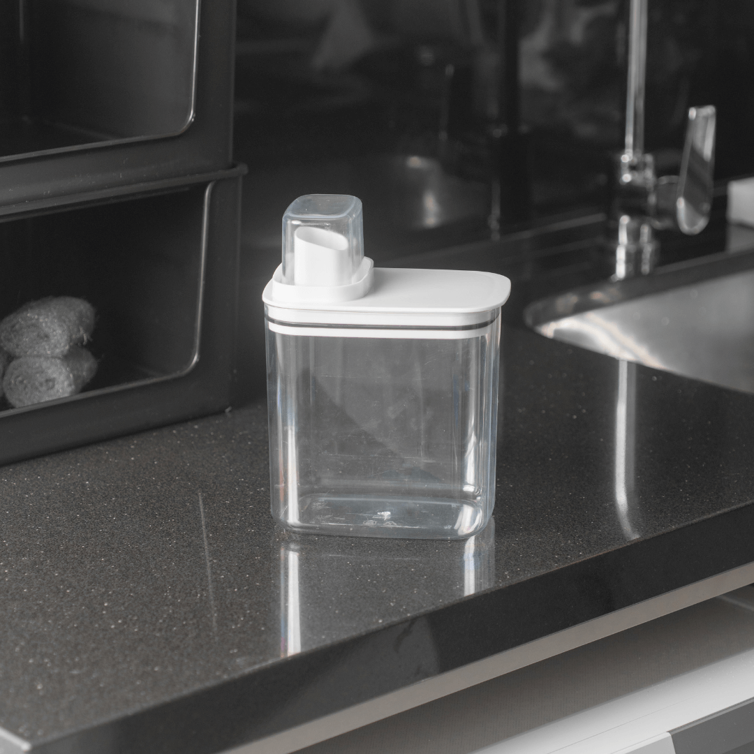 Pote Hermético Dispenser Flow Branco 1,5 Litros