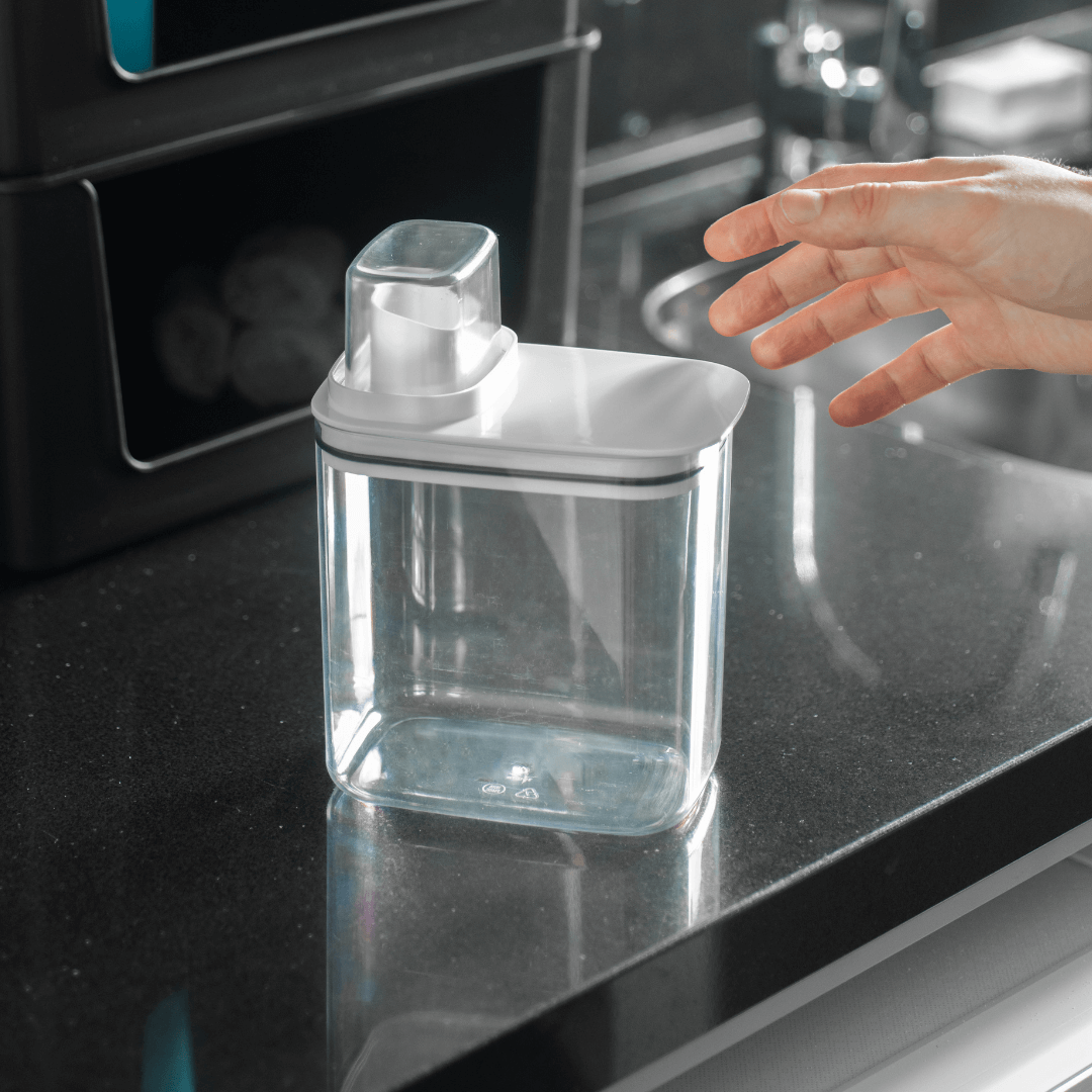 Pote Hermético Dispenser Flow Branco 1,5 Litros