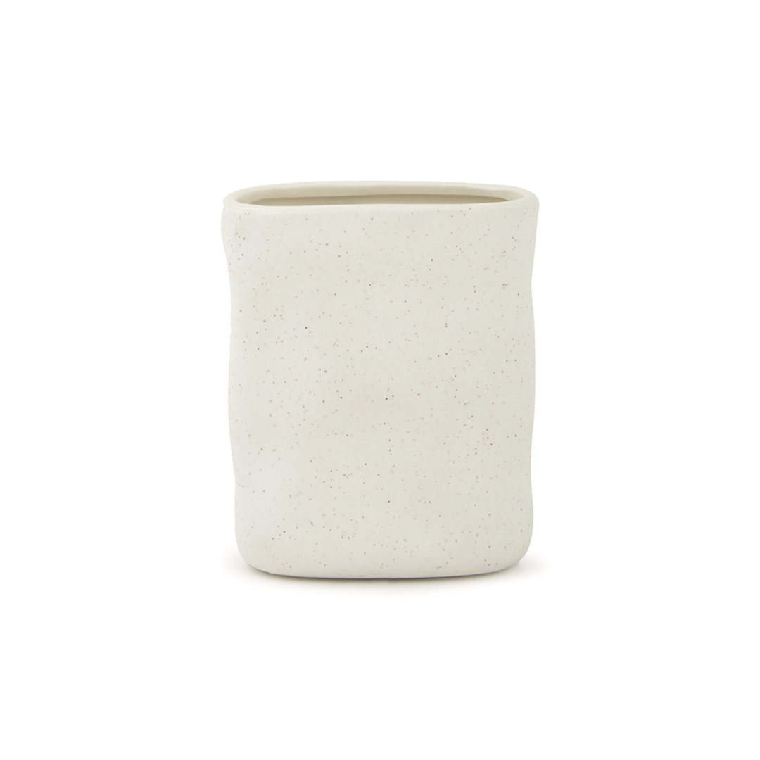 Jogo para Banheiro em Cerâmica Off White 3 Peças