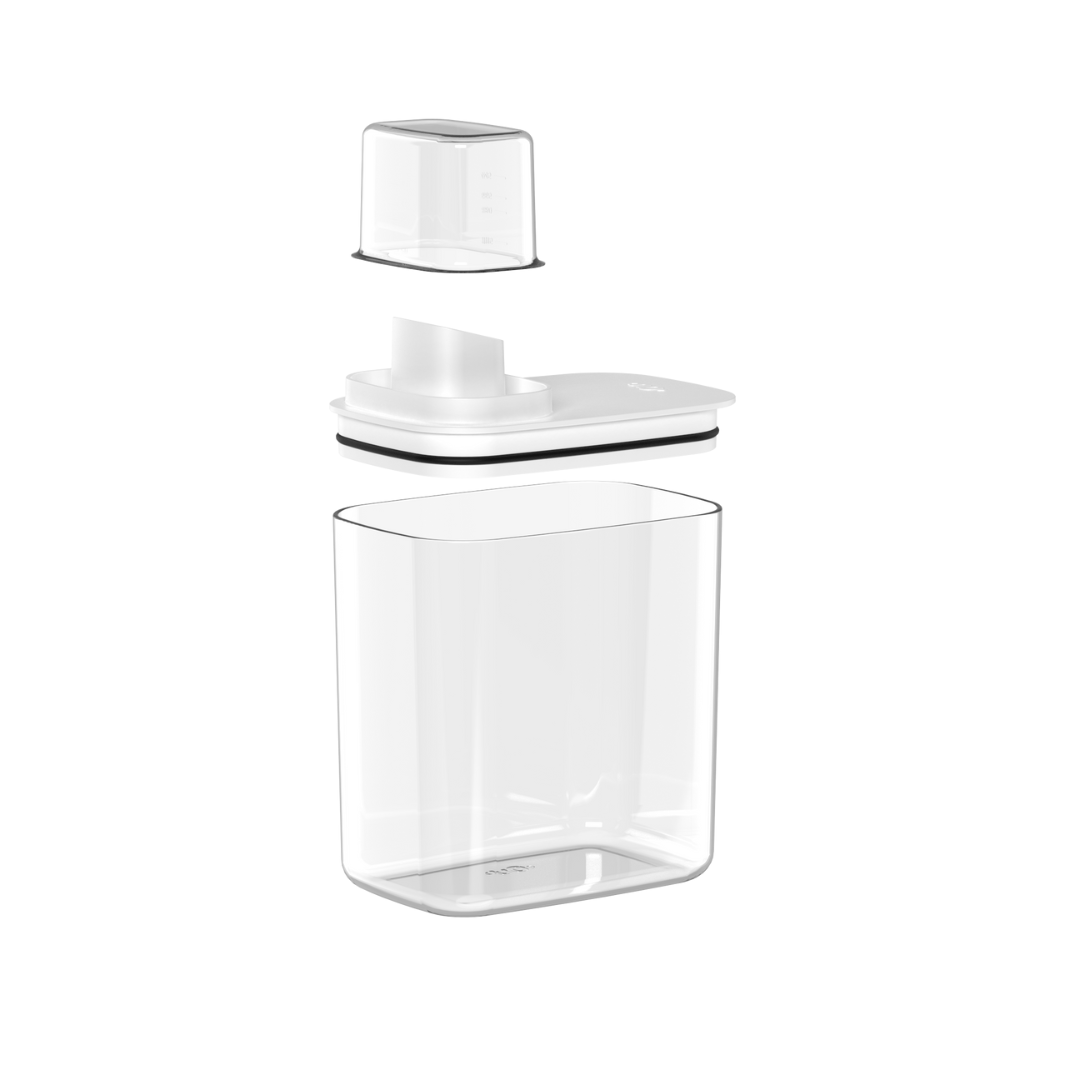 Pote Hermético Dispenser Flow Branco 1,5 Litros