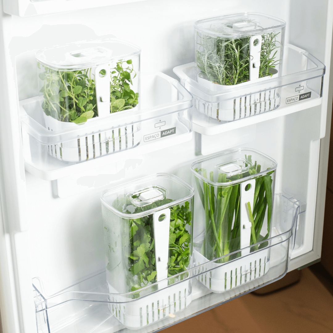 Organizador Pote para Temperos Frescos Clear Fresh 2,3 Litros