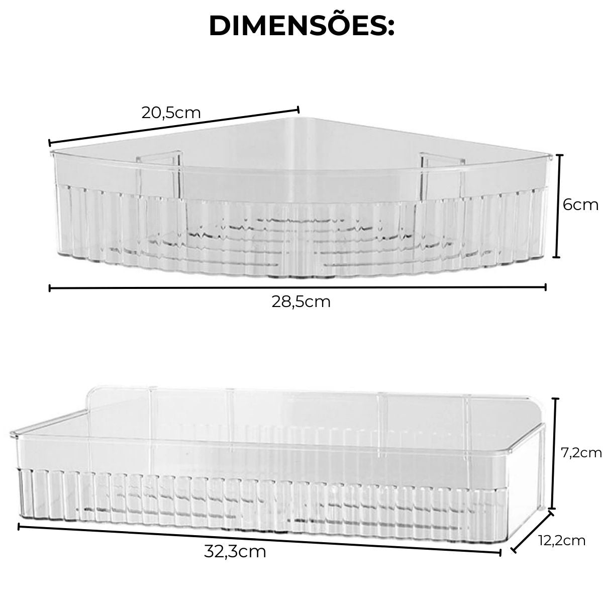 Prateleira Organizadora em Acrílico + Adesivos ProFix [LANÇAMENTO]