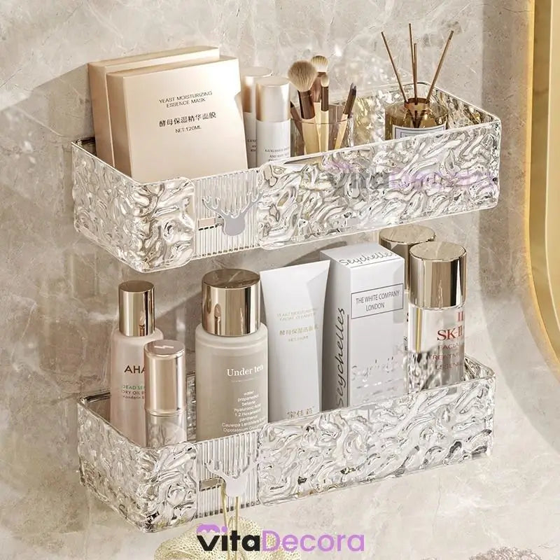 Kit Suporte Porta Shampo Organizador Luxury + Adesivos ProFix [FRETE GRÁTIS]