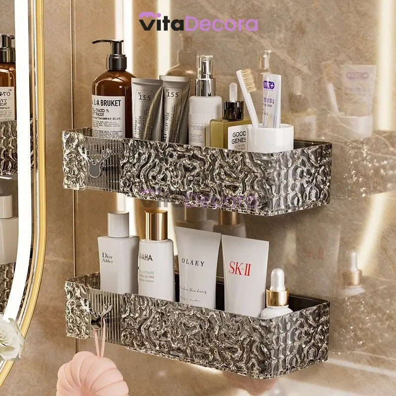 Kit Suporte Porta Shampo Organizador Luxury + Adesivos ProFix [FRETE GRÁTIS]