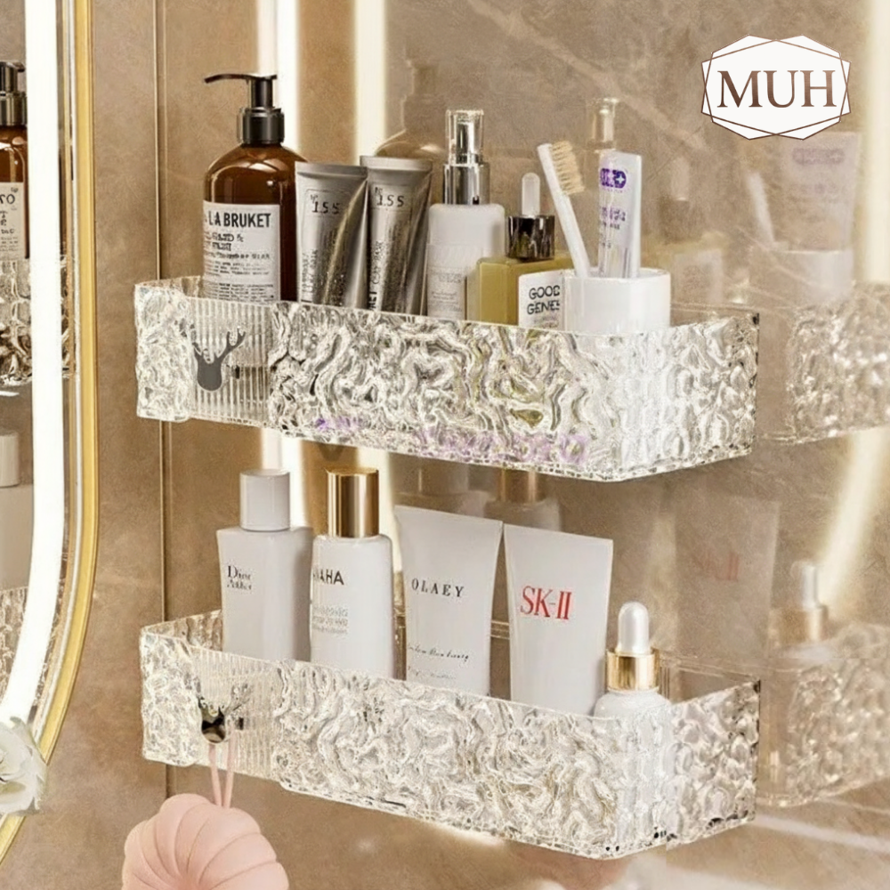 Kit Suporte Porta Shampo Organizador Luxury + Adesivos ProFix [FRETE GRÁTIS]