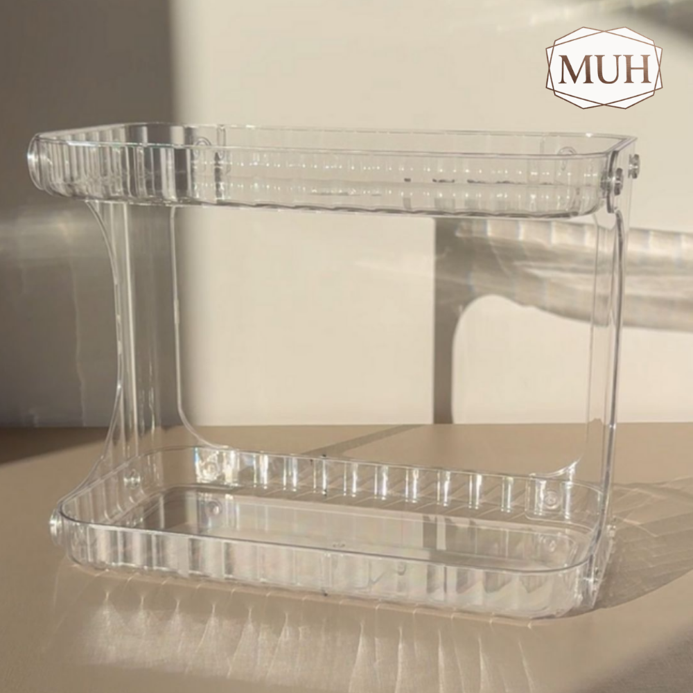 Sissy - Prateleira Organizadora Dupla Multiuso em Acrílico