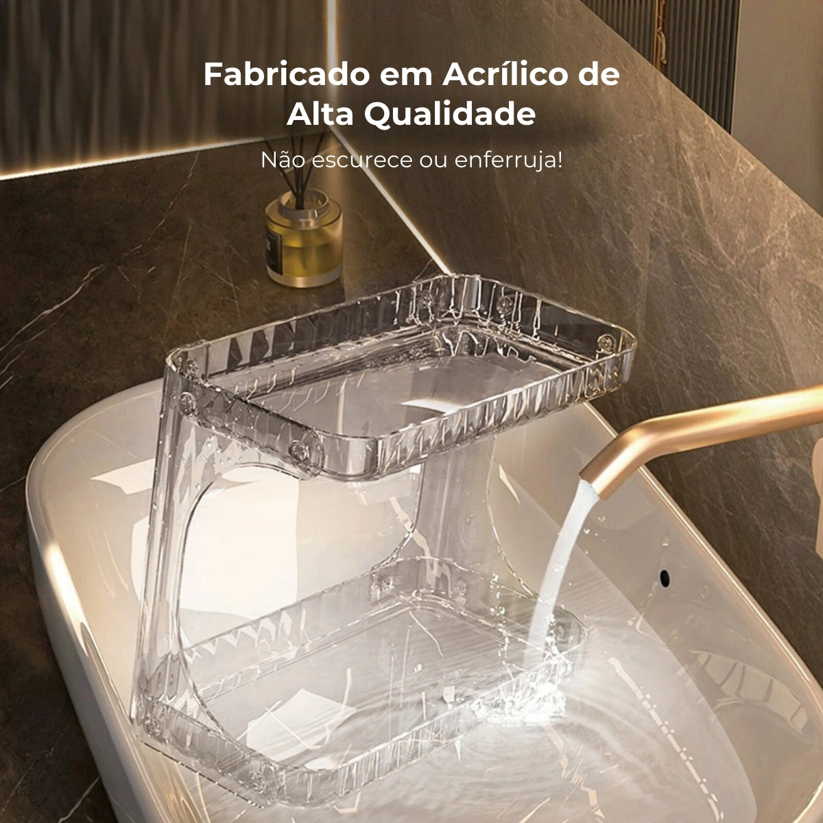 Sissy - Prateleira Organizadora Dupla Multiuso em Acrílico