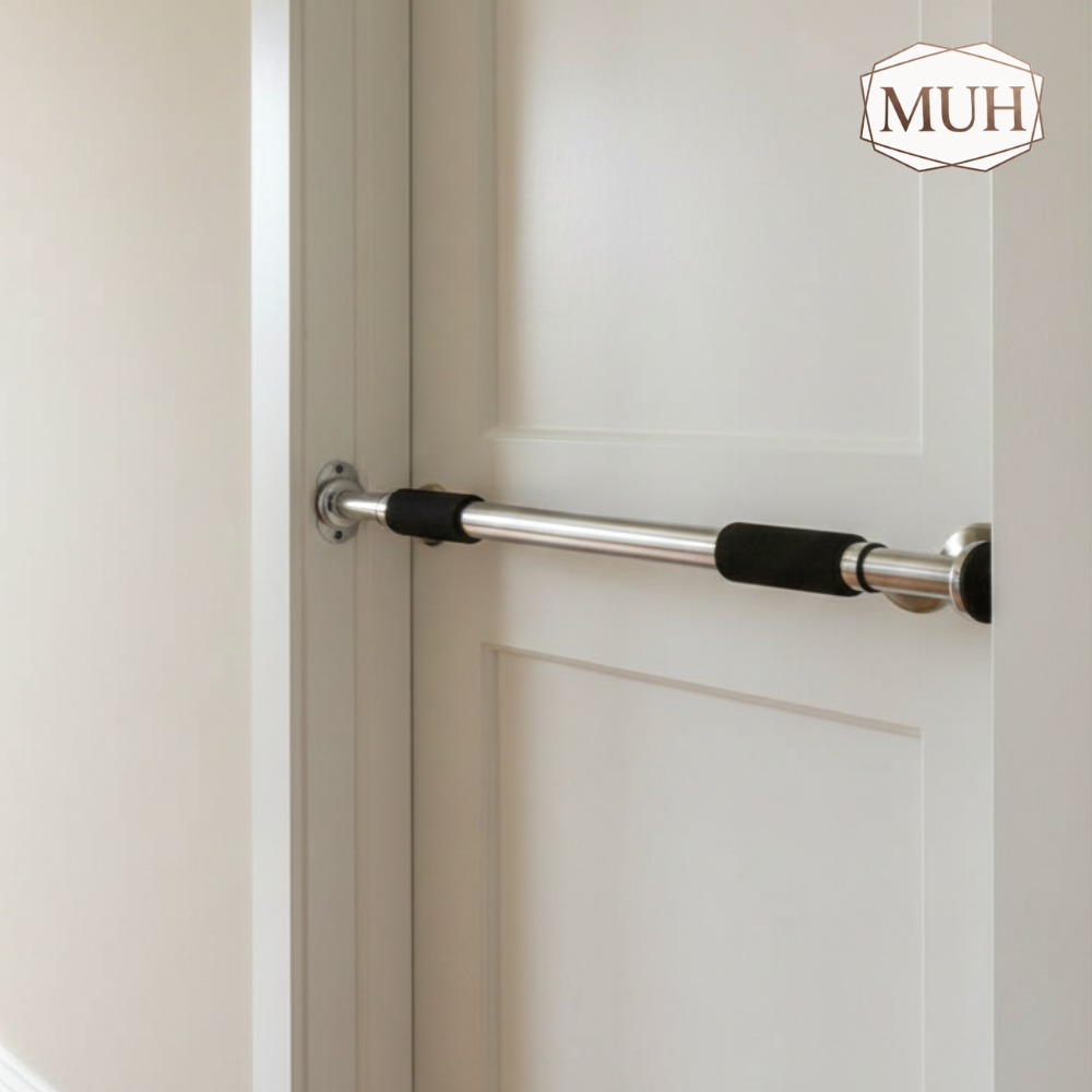 Barra P/ Flexão Exercícios Treino Regulável 62 A 100 Cm Fixa