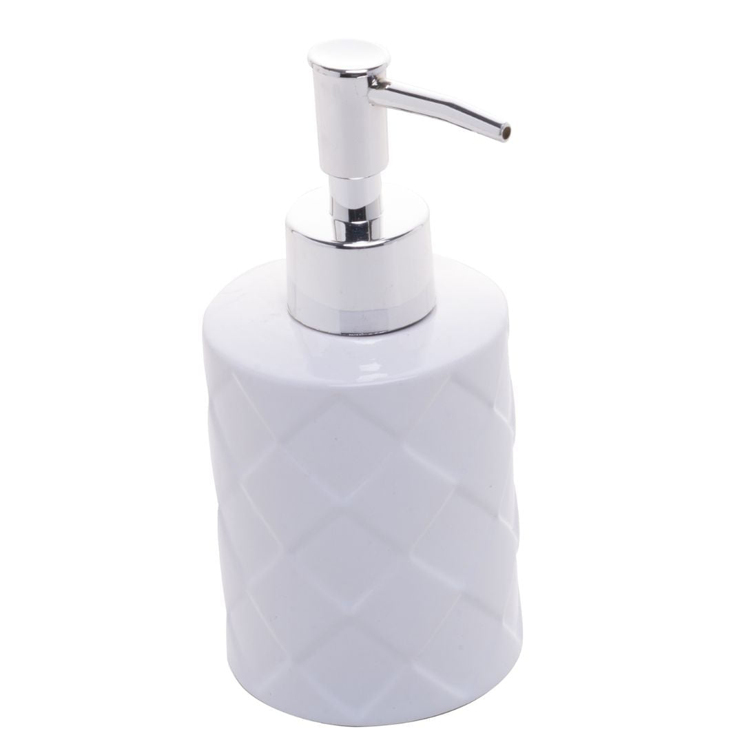 Jogo para Banheiro Acessórios Cerâmica Toulon Branco 3 Peças