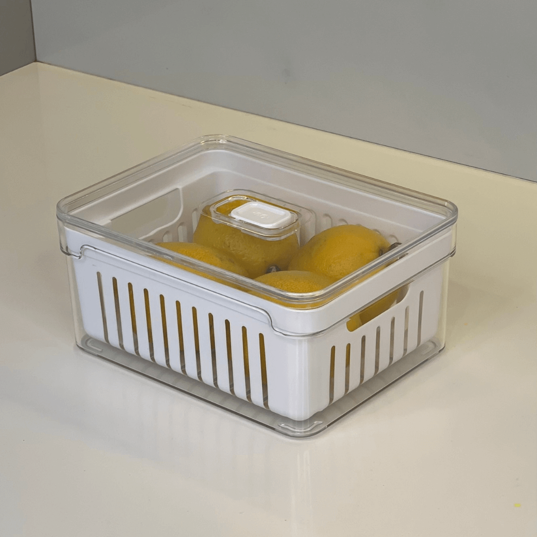 Organizador de Geladeira Clear Fresh com Cesto 2,2 Litros