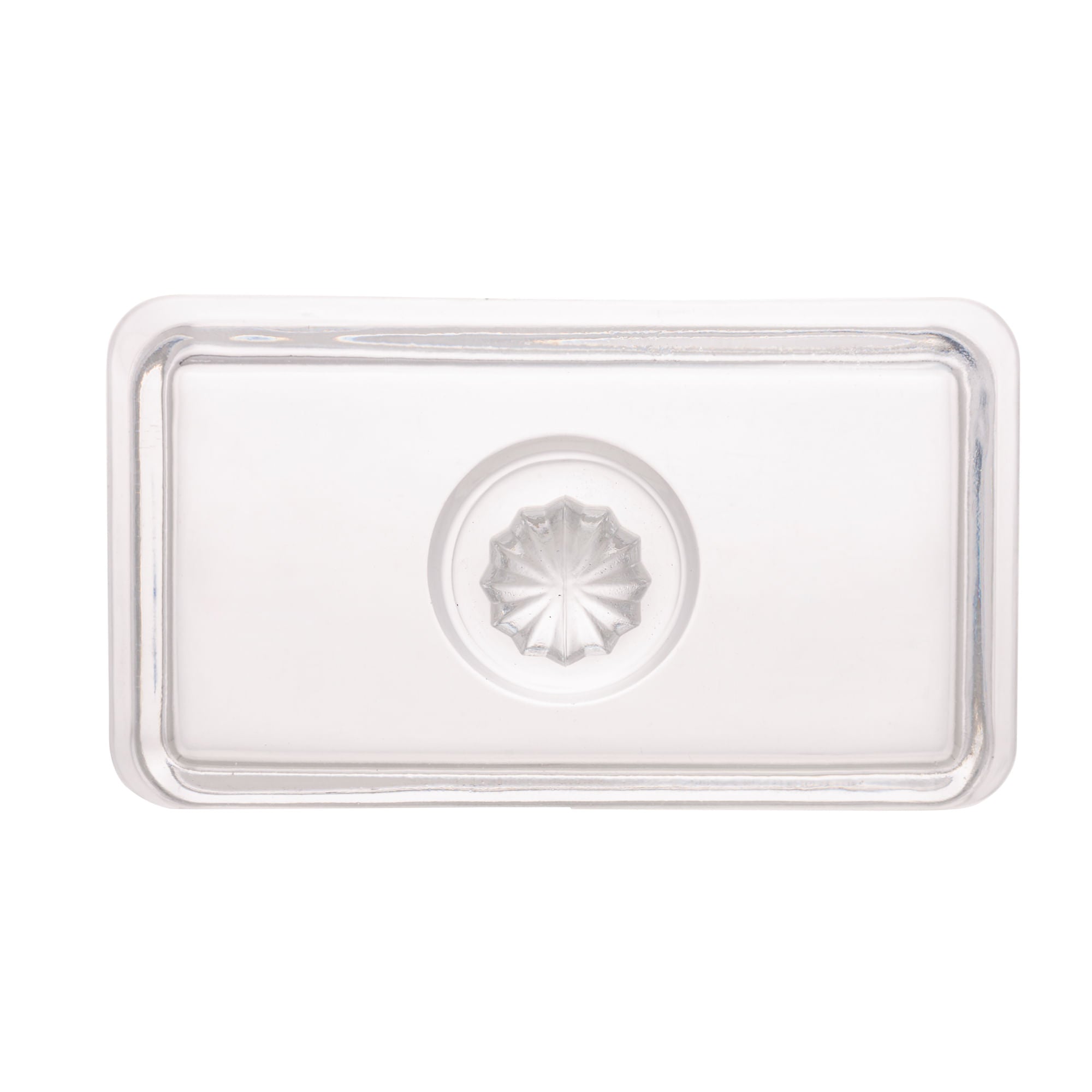 Manteigueira Cristal de Chumbo com Tampa Pearl 17cm x 10,5cm x 10cm