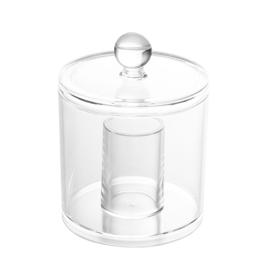 Porta Algodão e Cotonete de Acrilico 13cm