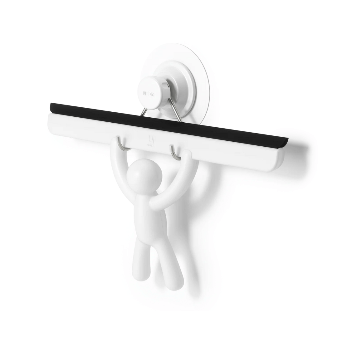 Rodo de Pia com Suporte Buddy Fixação Adesivo Branco 26,7cm